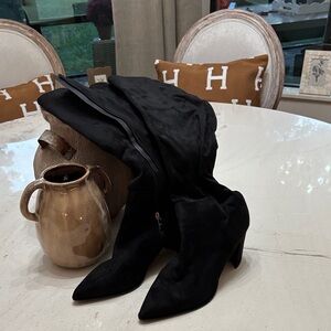 Marc Fisher Black Heeled Boots